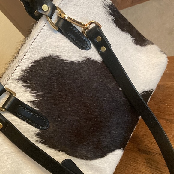 WildGooseBags Hair on Hide/Leather Sally Ann Crossbody/Tote Bag Like New! - Picture 3 of 7